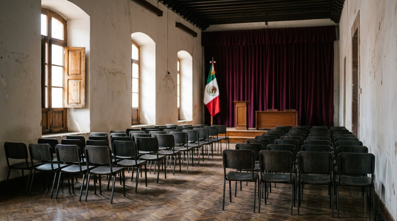 Vista del palacio de gobierno